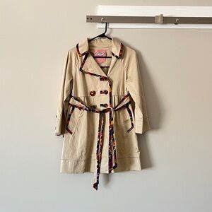 Phoebe Couture Tan Trench Coat-Style Jacket in size 4